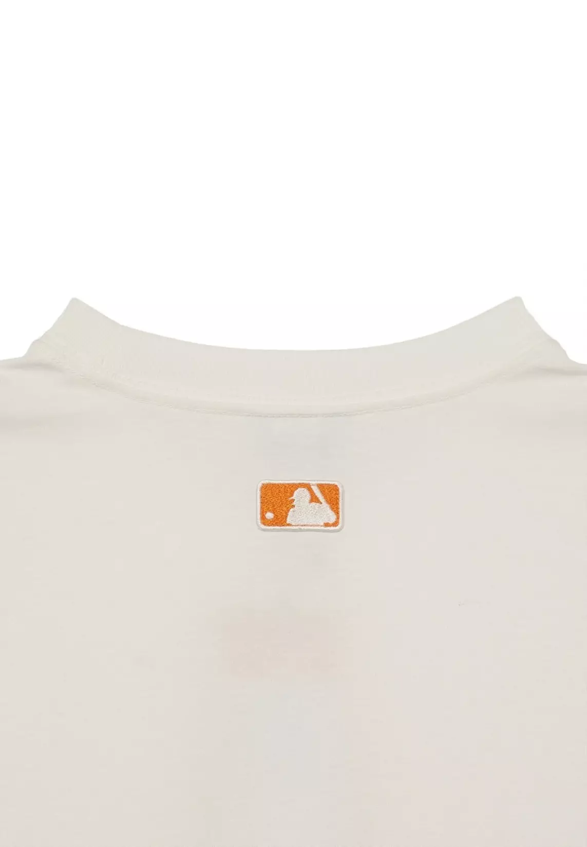 pakaian atasan kaos MLB-Korean Tshirt NY Big Logo In White sz XS