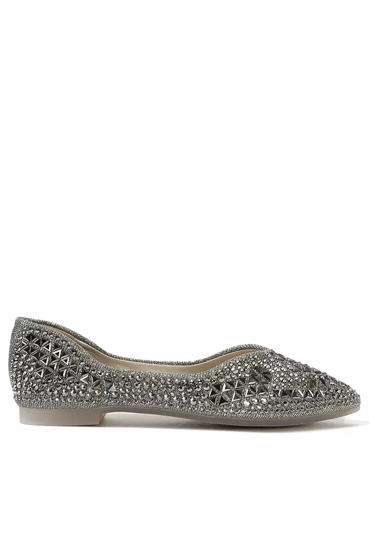 Discount on Twenty Eight Shoes  shoes - SKU: Sequins Pointed Flat Shoes Yxd222-26