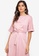 ZALORA WORK pink Folded Cuff Shift Dress D7607AA534C811GS_3