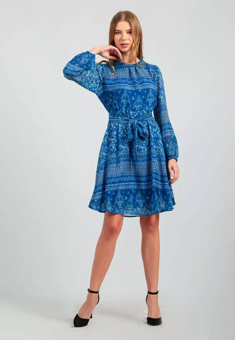 Chanira Kamila Dress-Blue Multi