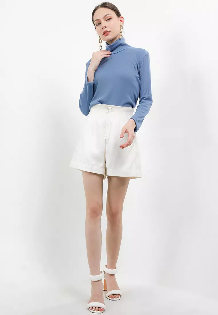 Rib Knit Turtleneck Top