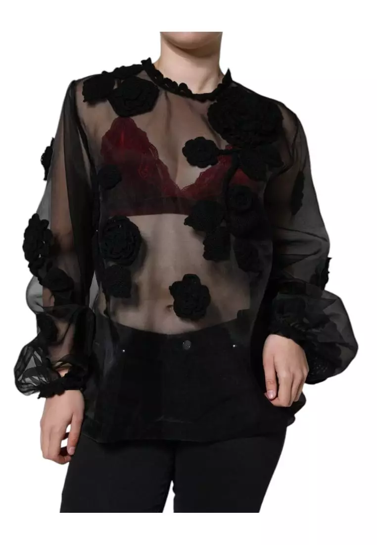 【VIP価格】DOLCE & GABBANA Floral Mesh Blouse $_57.JPG?set_id=880000500F