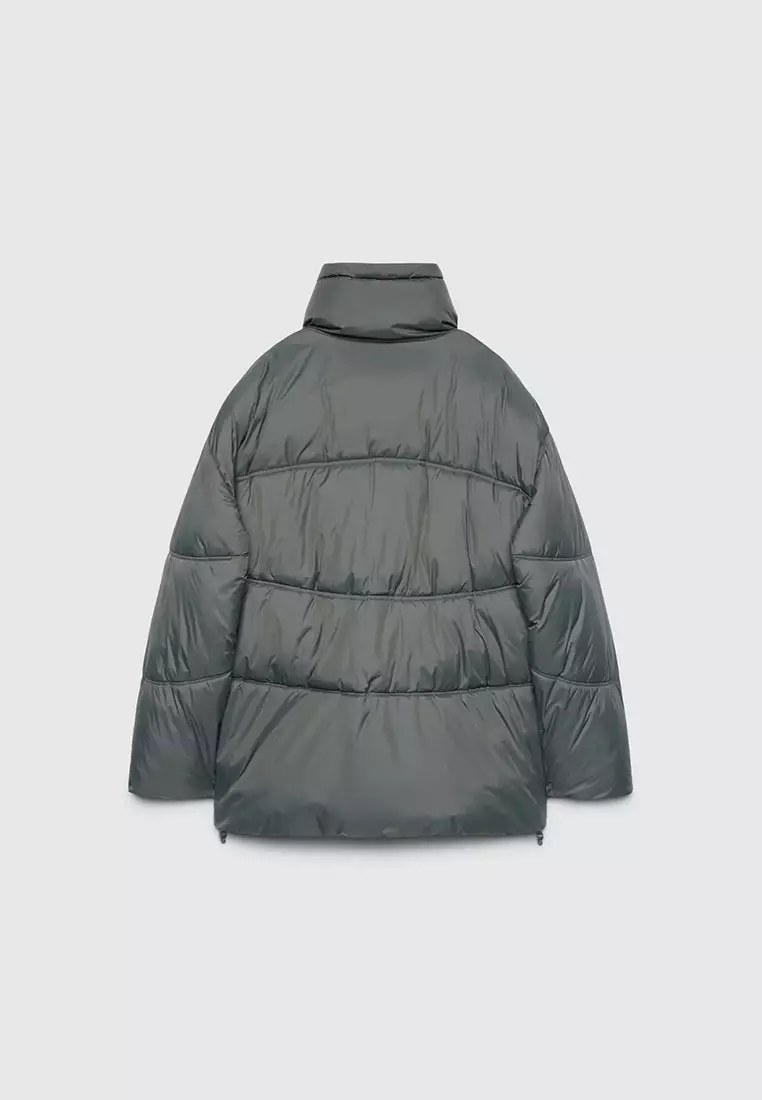 Men's High-Collar Quilted Puffer Jacket