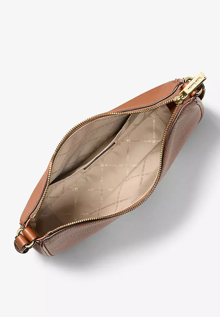 Nayla Medium Pebbled Leather Messenger Bag