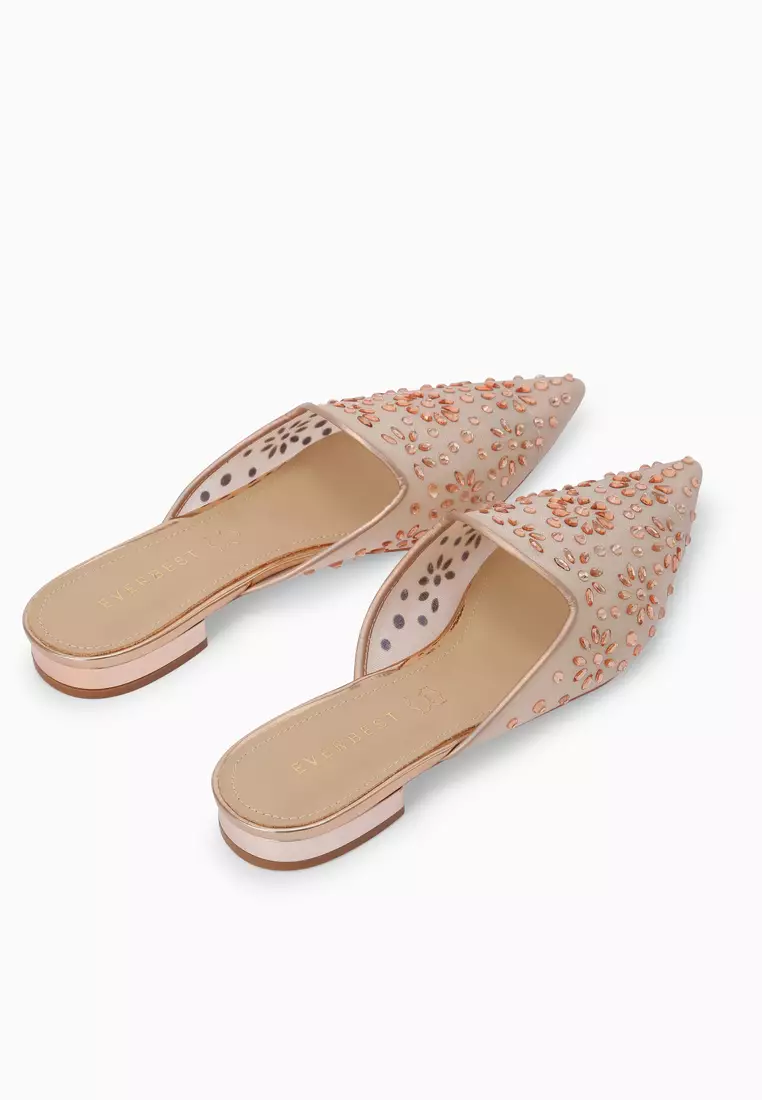 NAROLIN (Champagne) - Women's Leather Mules