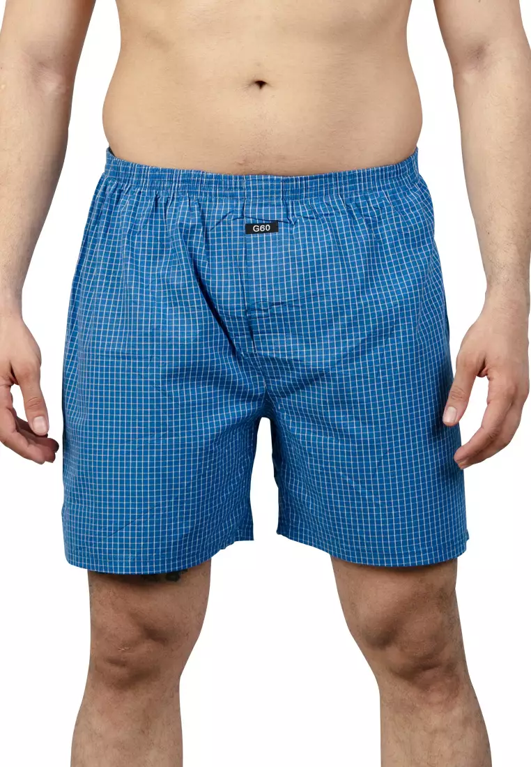 Checkered boxer shorts sales