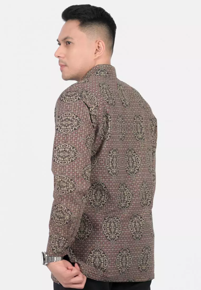 kemeja batik pria lengan panjang KAUNG HALUS SH43