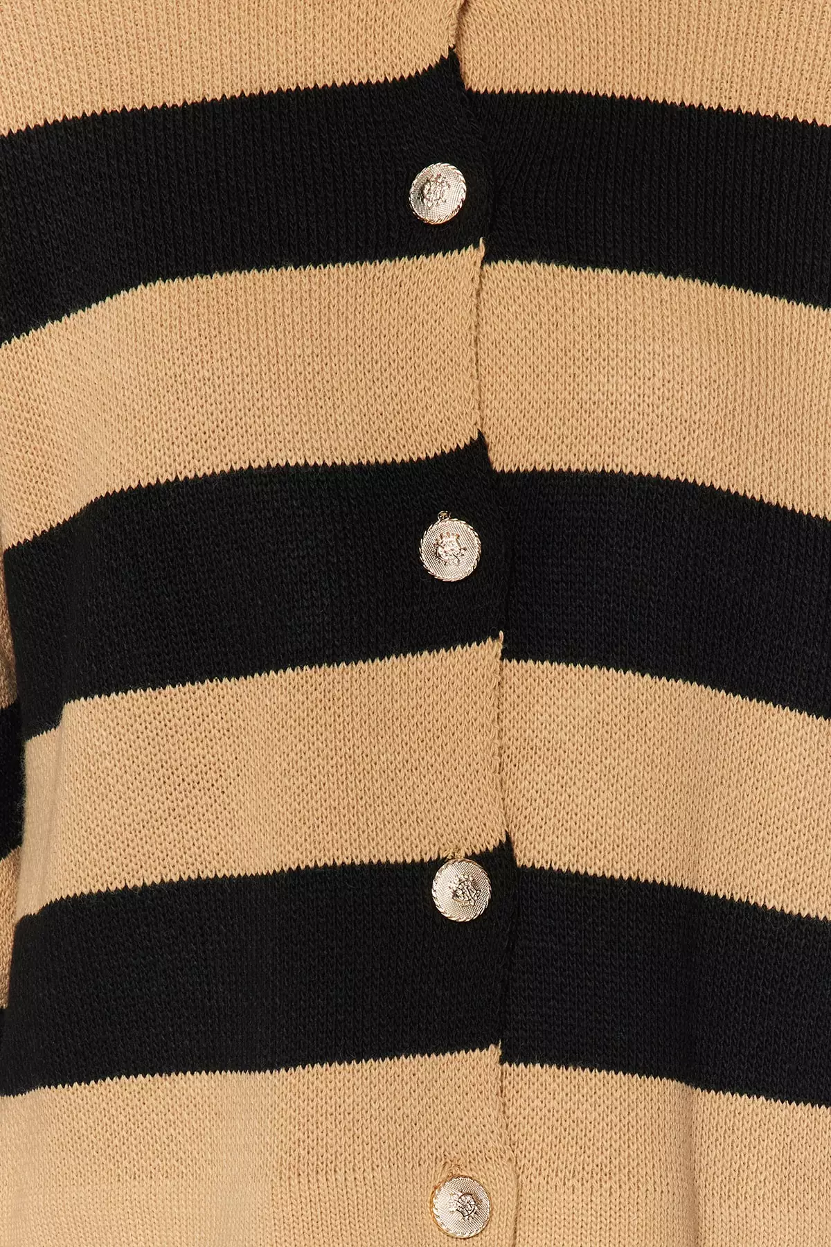 Striped Basic Knitwear Cardigan