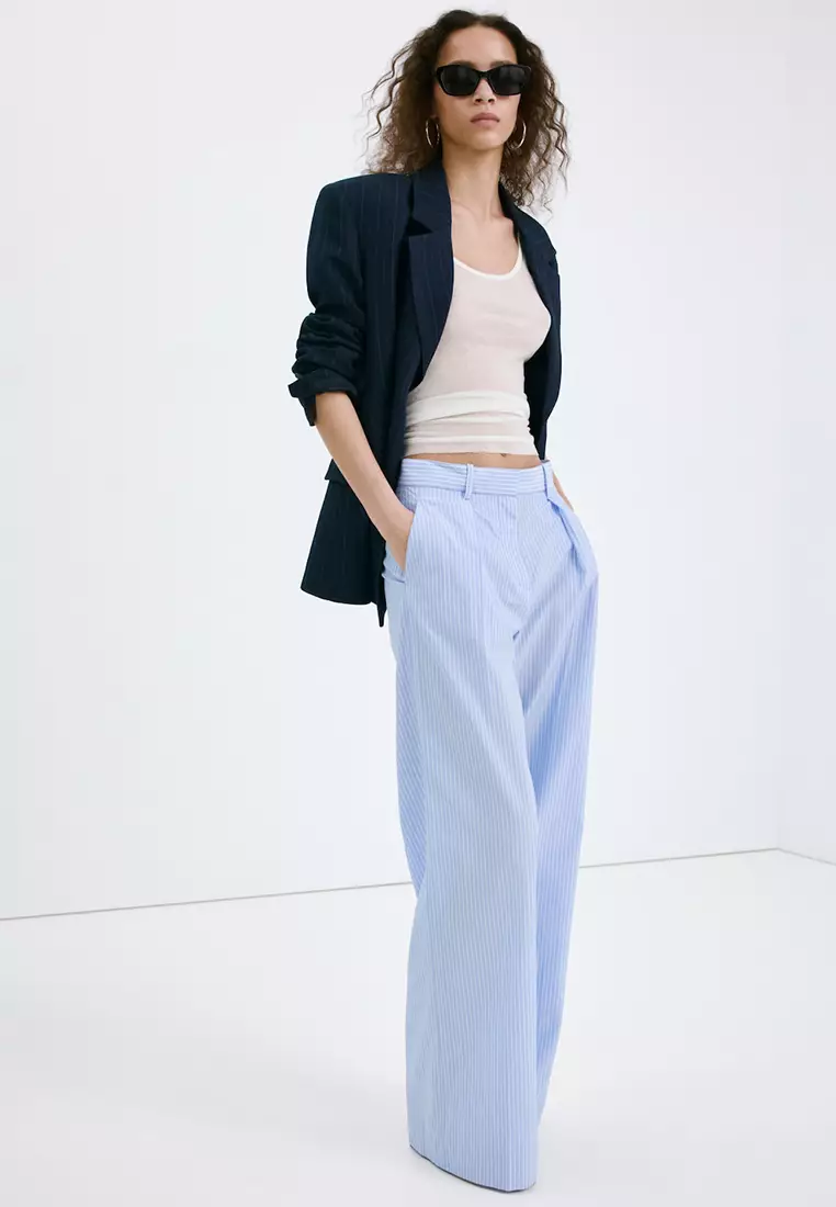Pinstripe Trousers
