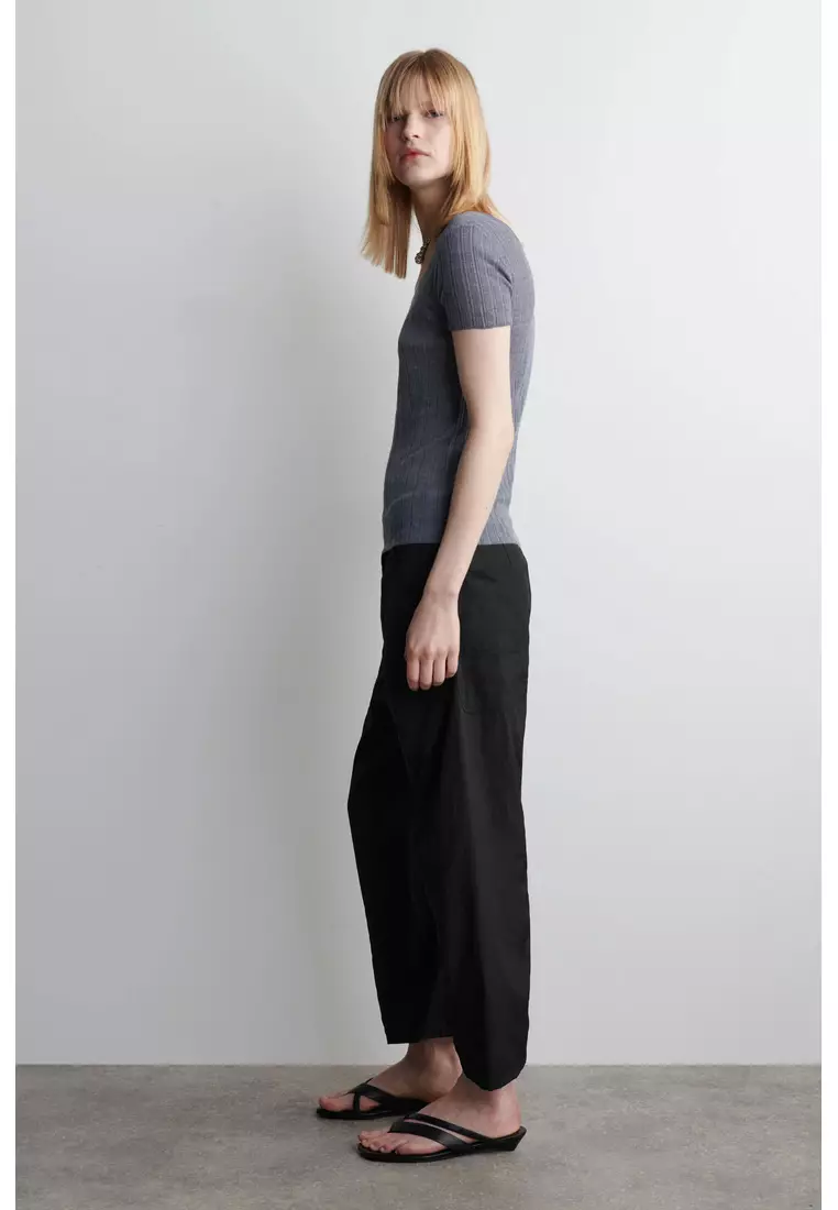 Buy COS RIBBED-KNIT SILK T-SHIRT 2026 Online | ZALORA Philippines