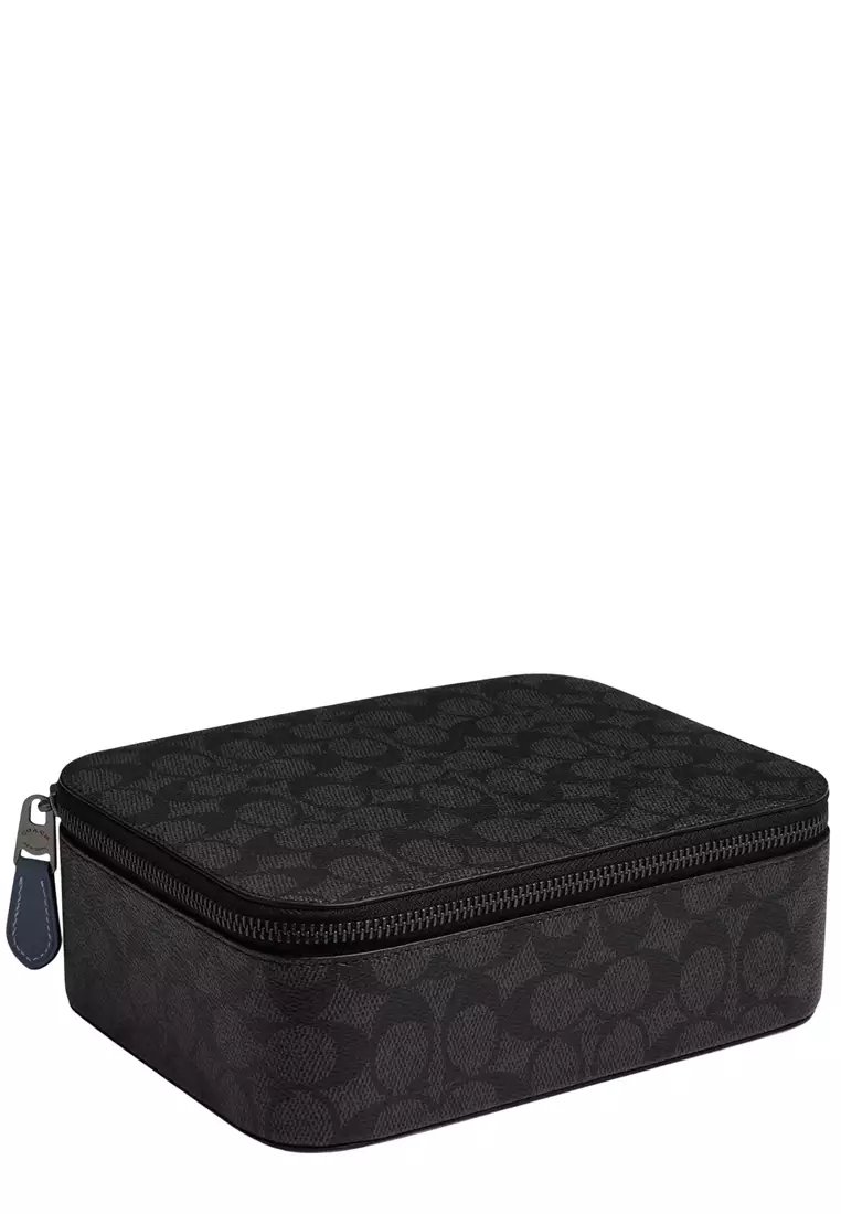 Buy Coach Tech Organizer In Colorblock Signature Canvas - Charcoal ...