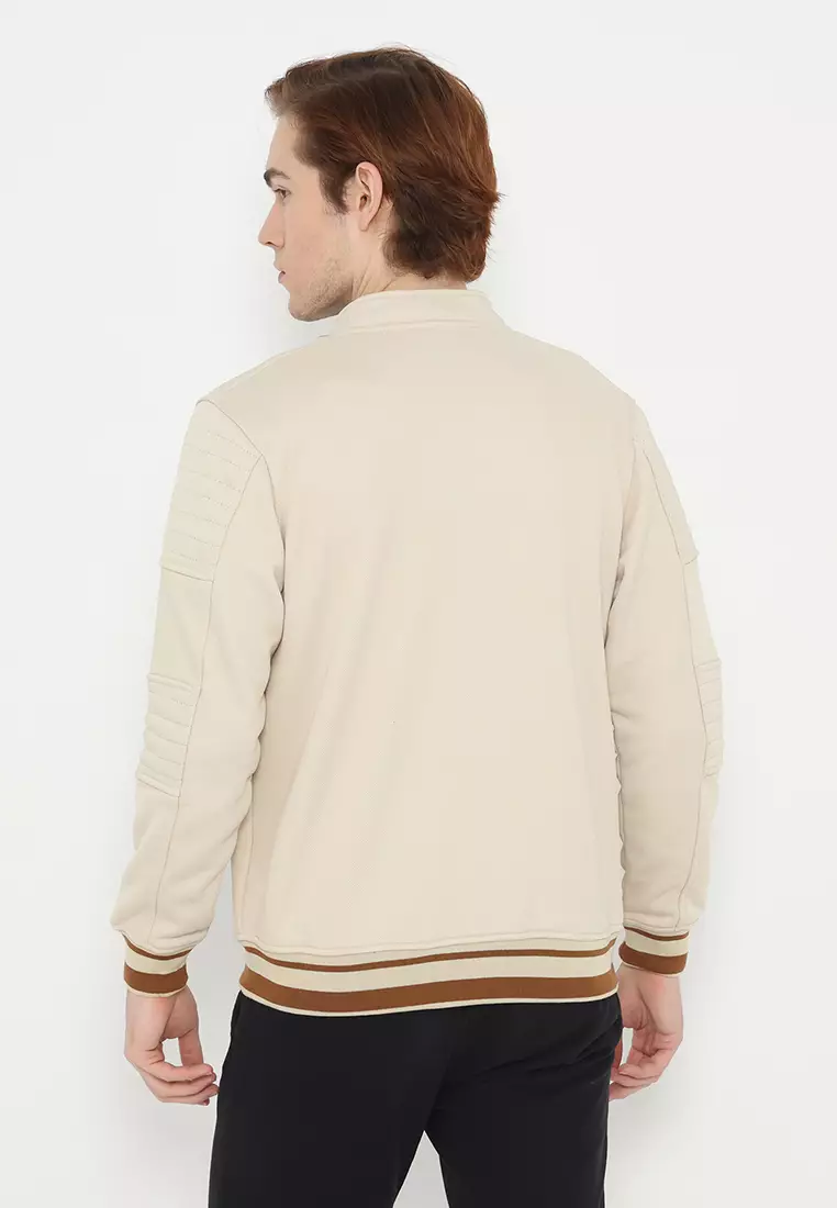Jacket Biker Quilting Chest Pocket
