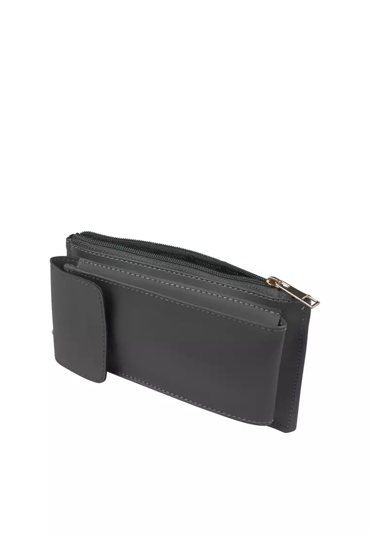 MYNT by MAYONETTE Hyuna Dompet Wanita Tempat HP dan Uang Selempang Wanita Model Terbaru 2020 Korea - Grey