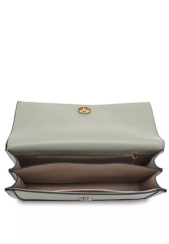 Flap Shoulder Bag / Sling Bag / Crossbody Bag - Green