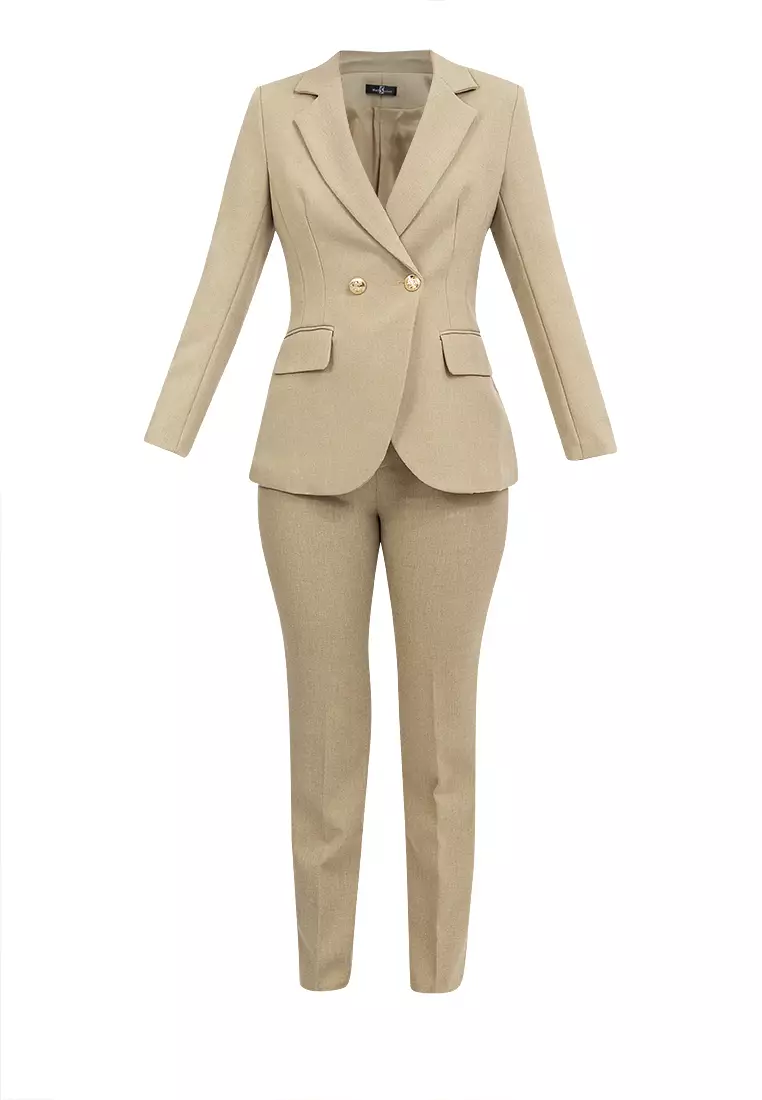 Tailored Double Breasted Suit with Pants