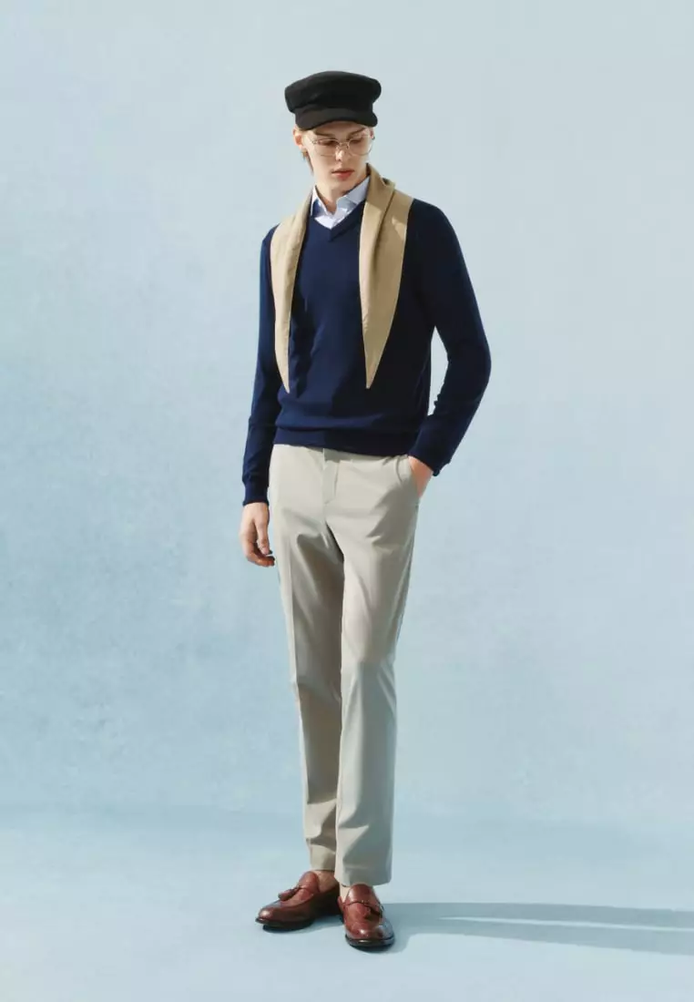 Pure Wool V Neck Sweater