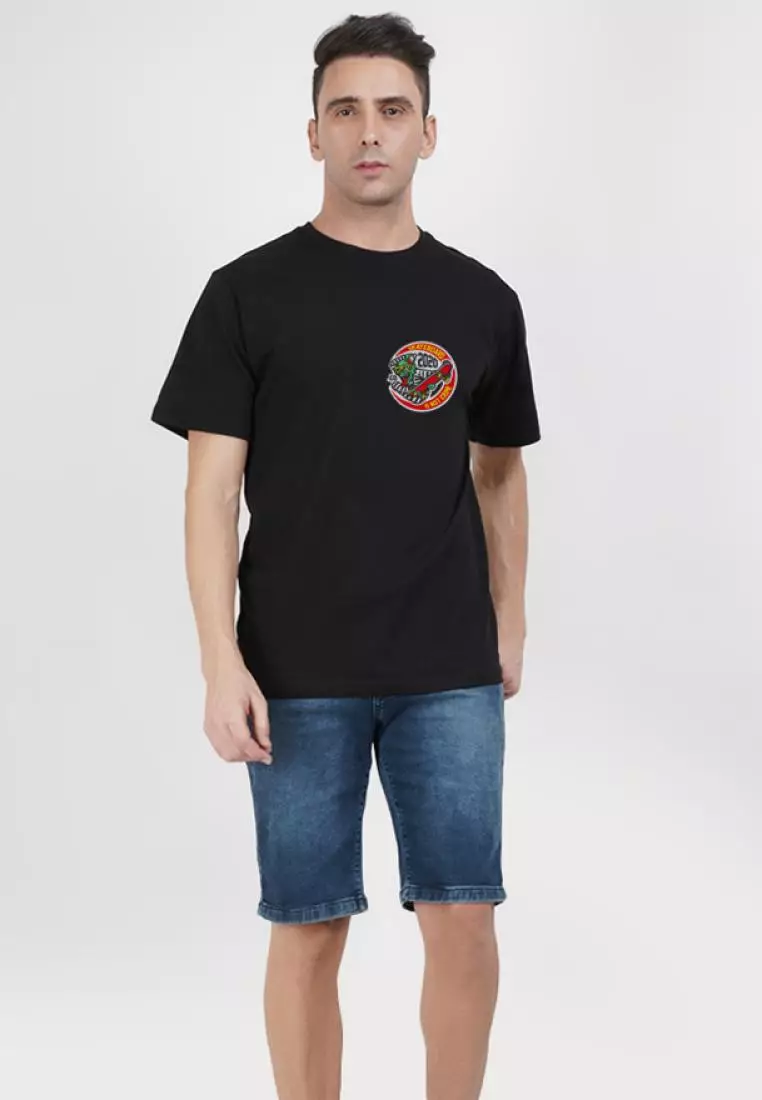 Funny Skater  Black  Cotton Short Sleeve Essential T-Shirt