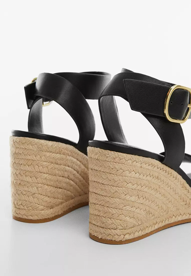 Buy Mango Wedge Buckle Sandals 2024 Online | ZALORA Singapore