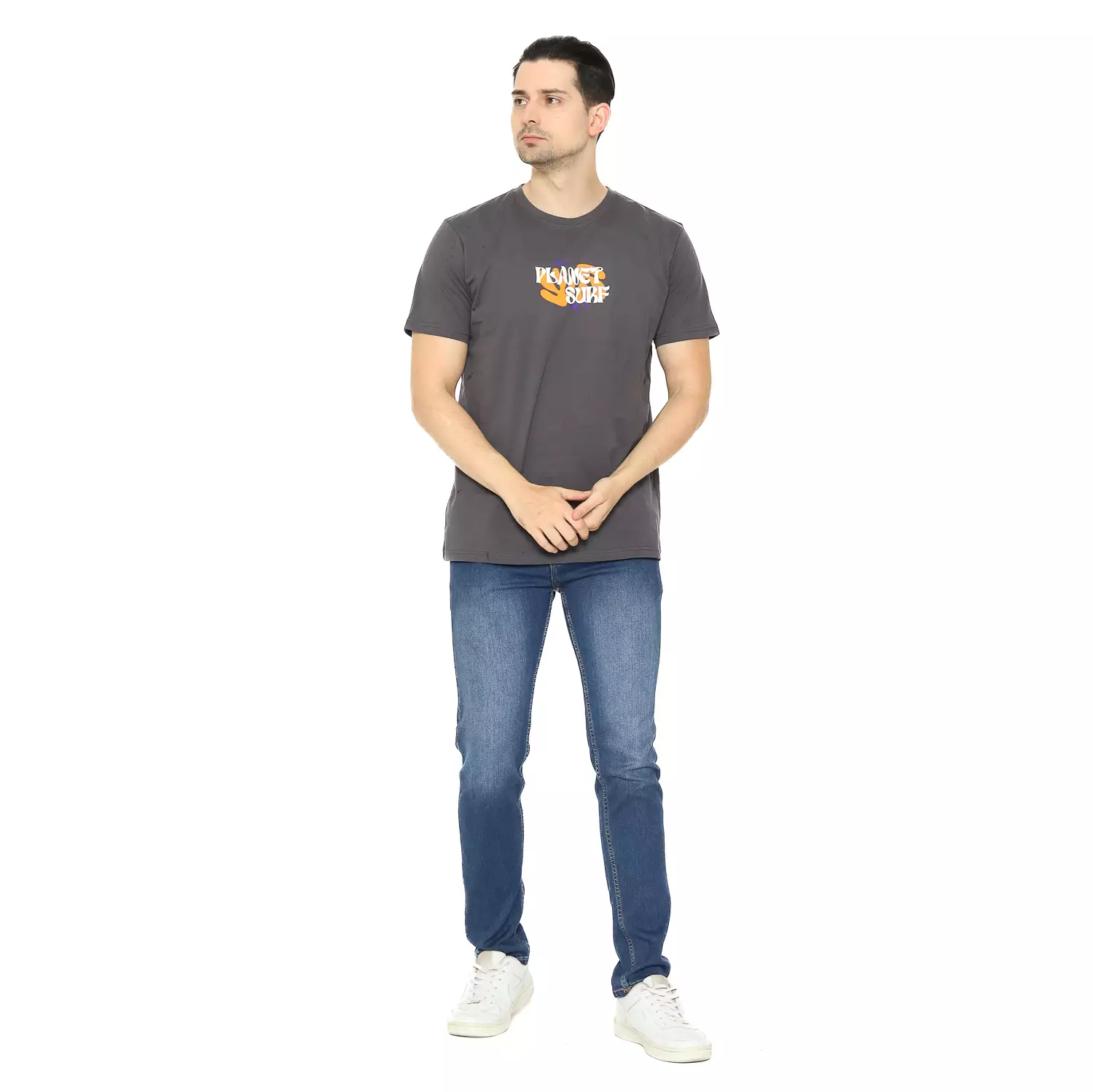 Planet Surf Clothing Kaos Lengan Pendek Pria Felsen Men Tee Planet Surf