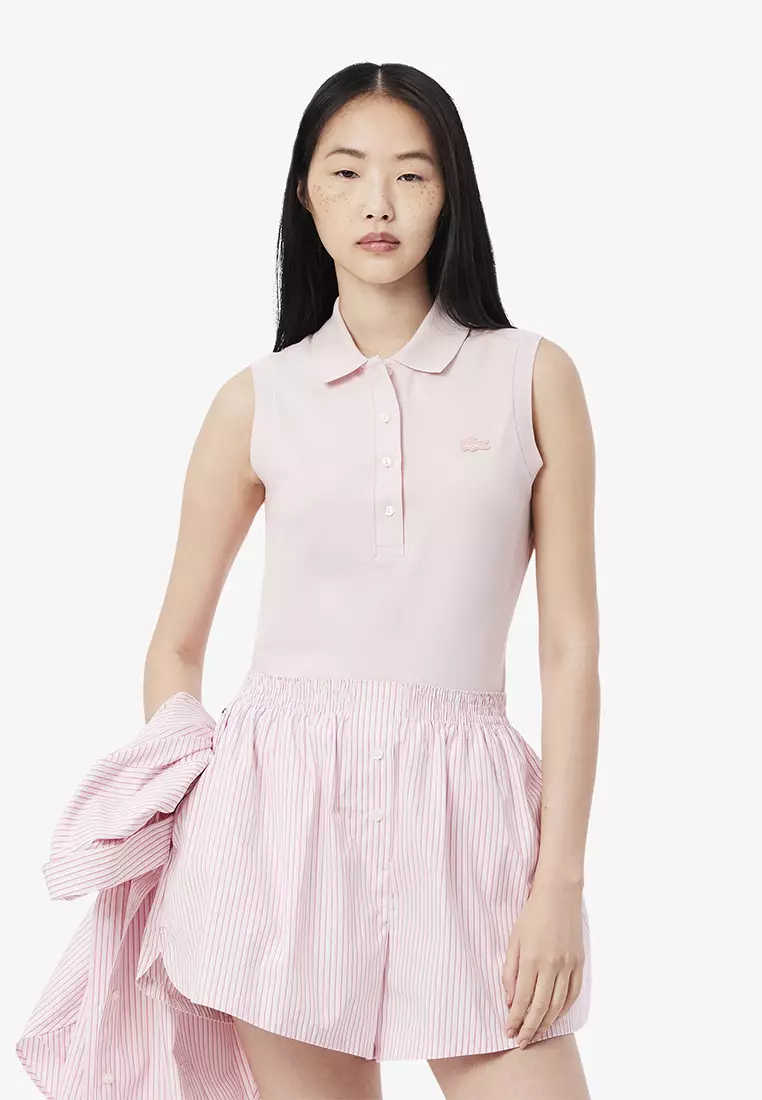 Slim Fit L.12.D Sleeveless Stretch Polo Shirt