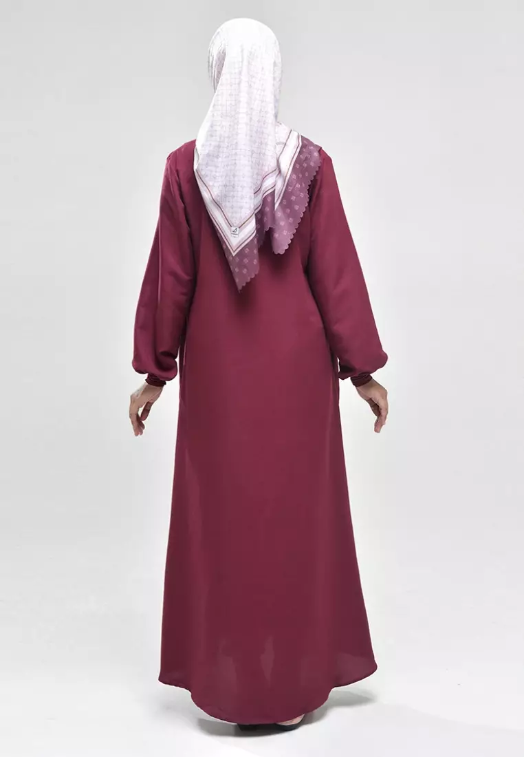 Rabbani - Gamis Muslim Dresslim Maganta - Merah Maroon