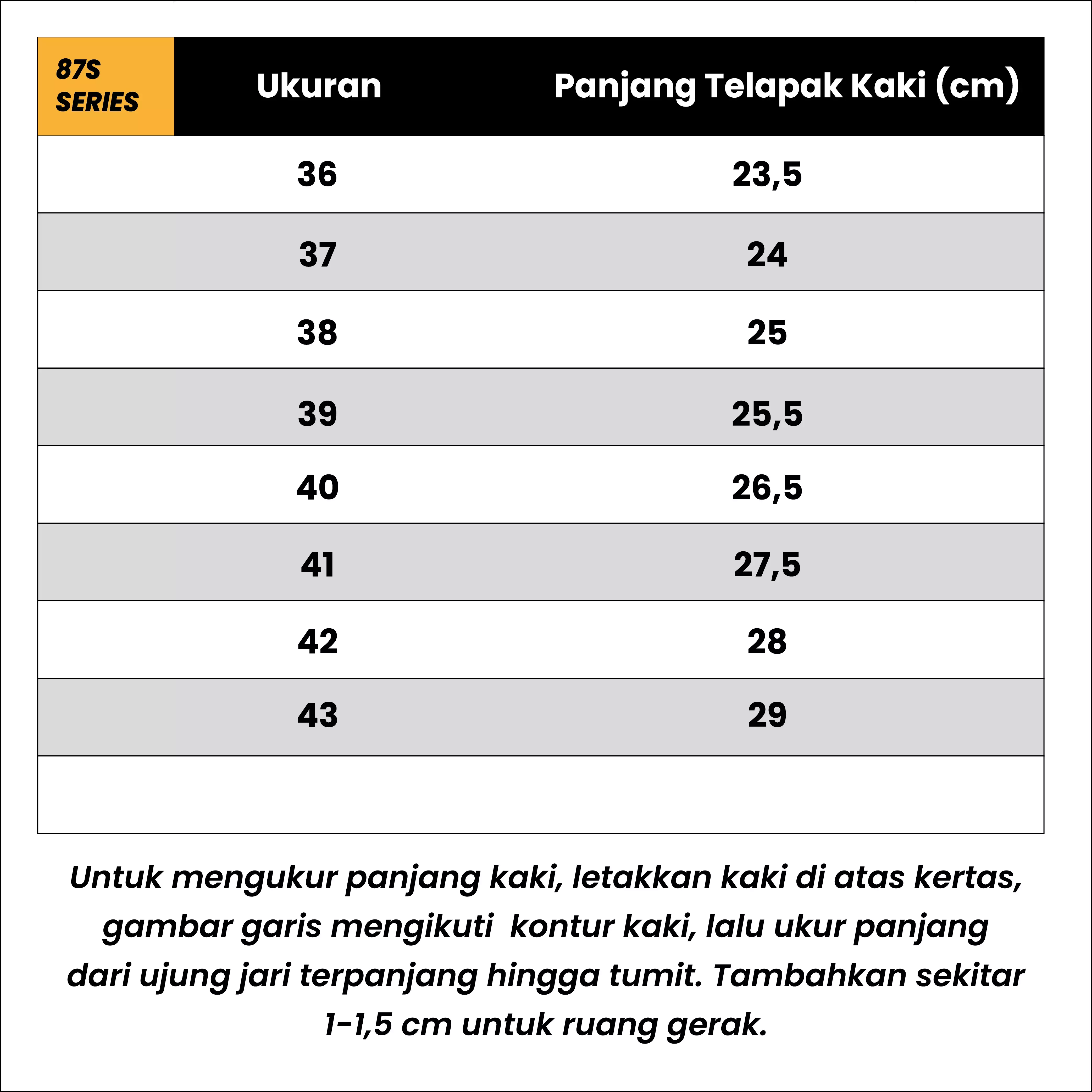 87's Reborn Hi Black White - Sepatu Unisex Pria Wanita