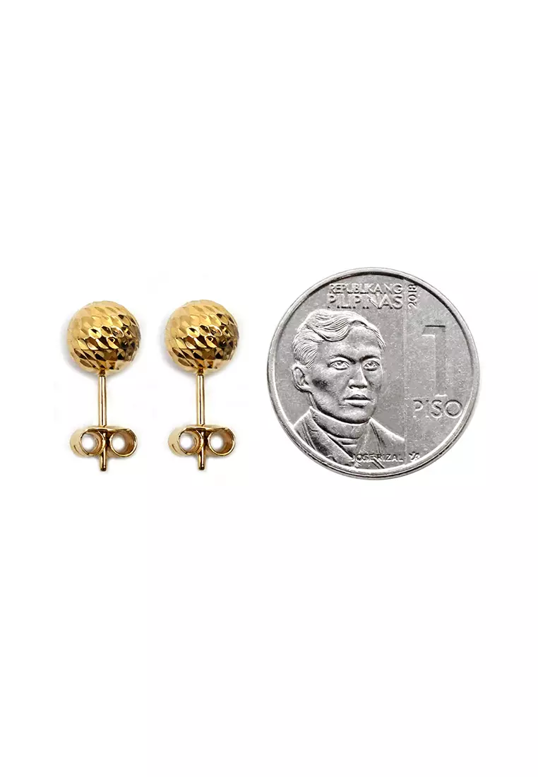 18K Italian Made Yellow Gold Earrings