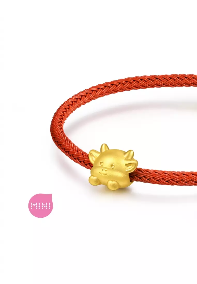 999 Gold Ox Charm for Women & Men 95960C  [Bracelet not included]