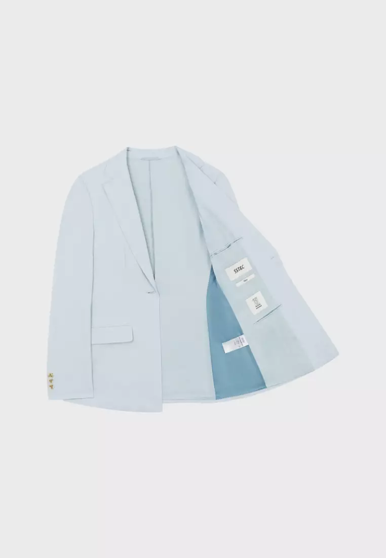 Light Pale Blue Slim Fit Suit