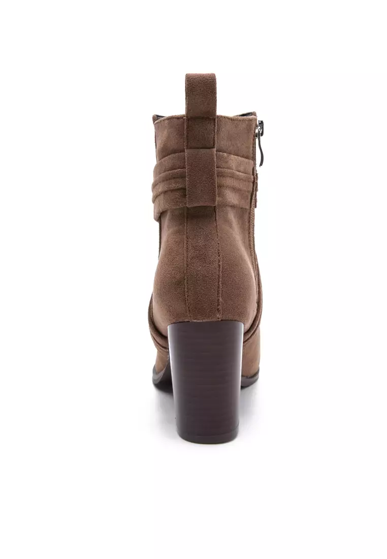 8CM Suede Fabric Ankle Boots WTY4051-27