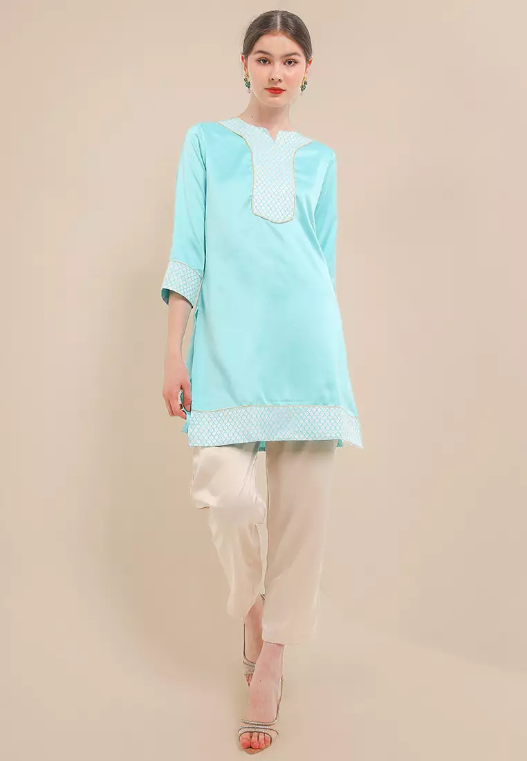 Chanira Festive Zoya Tunic - Baby Blue