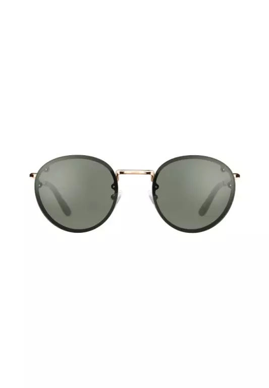 STEEL ARCH Rose gold Eastern Fit GREEN - DW Eyewear - Sunglasses for men and women