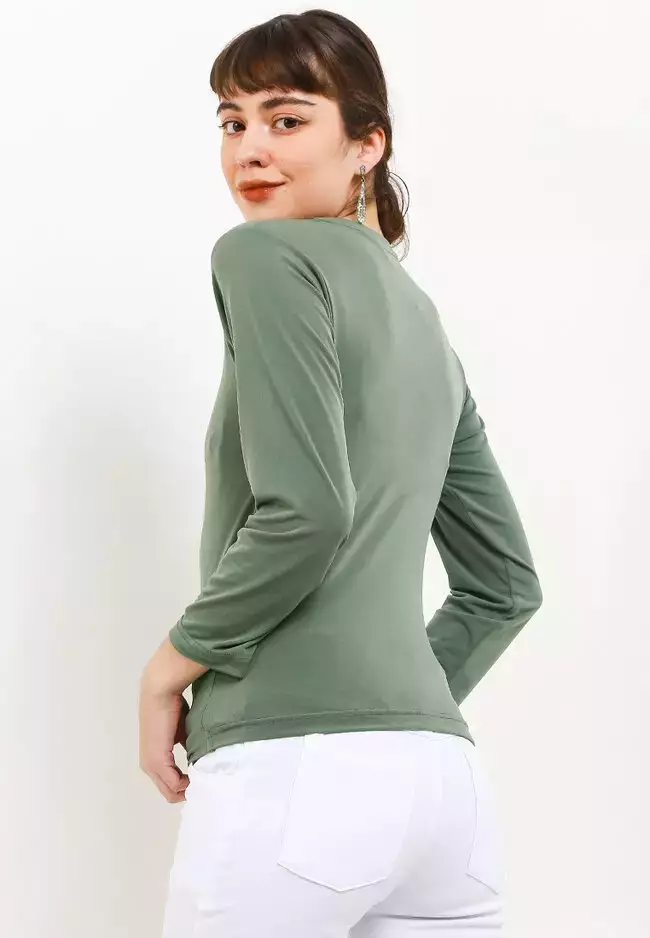 Chanira Presli Blouse-Military Green