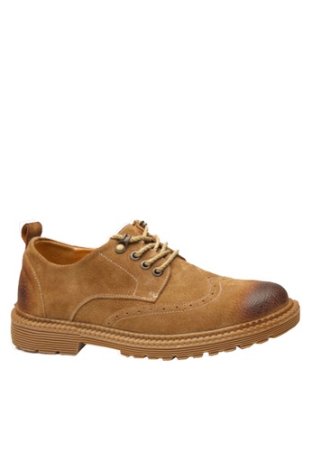 Twenty Eight Shoes brown VANSA Pig Suede Brogue Shoes VSM-C8022 0A47DSHEC84E49GS_1