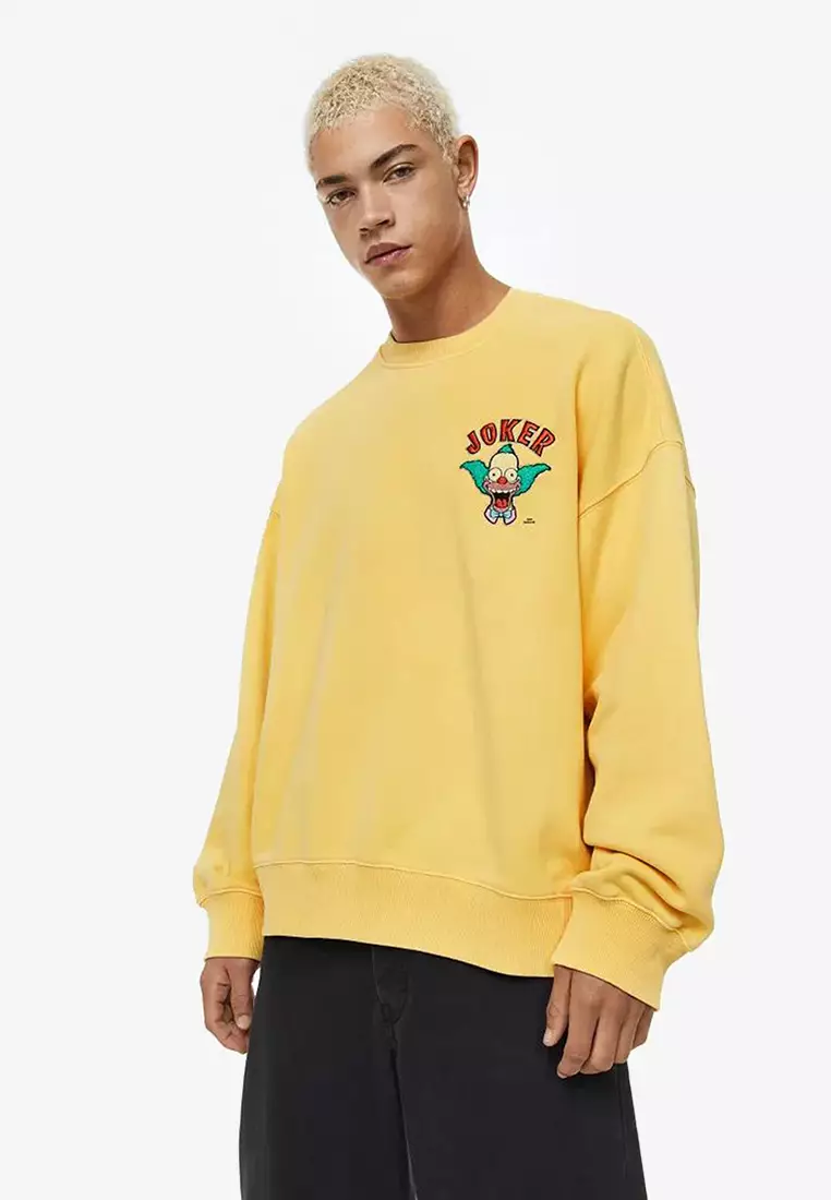 Buy H&M Oversized Fit Cotton Sweatshirt Online
