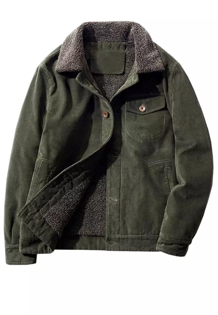Buy Twenty Eight Shoes VANSA Fashionable Warm Corduroy Coat VCM