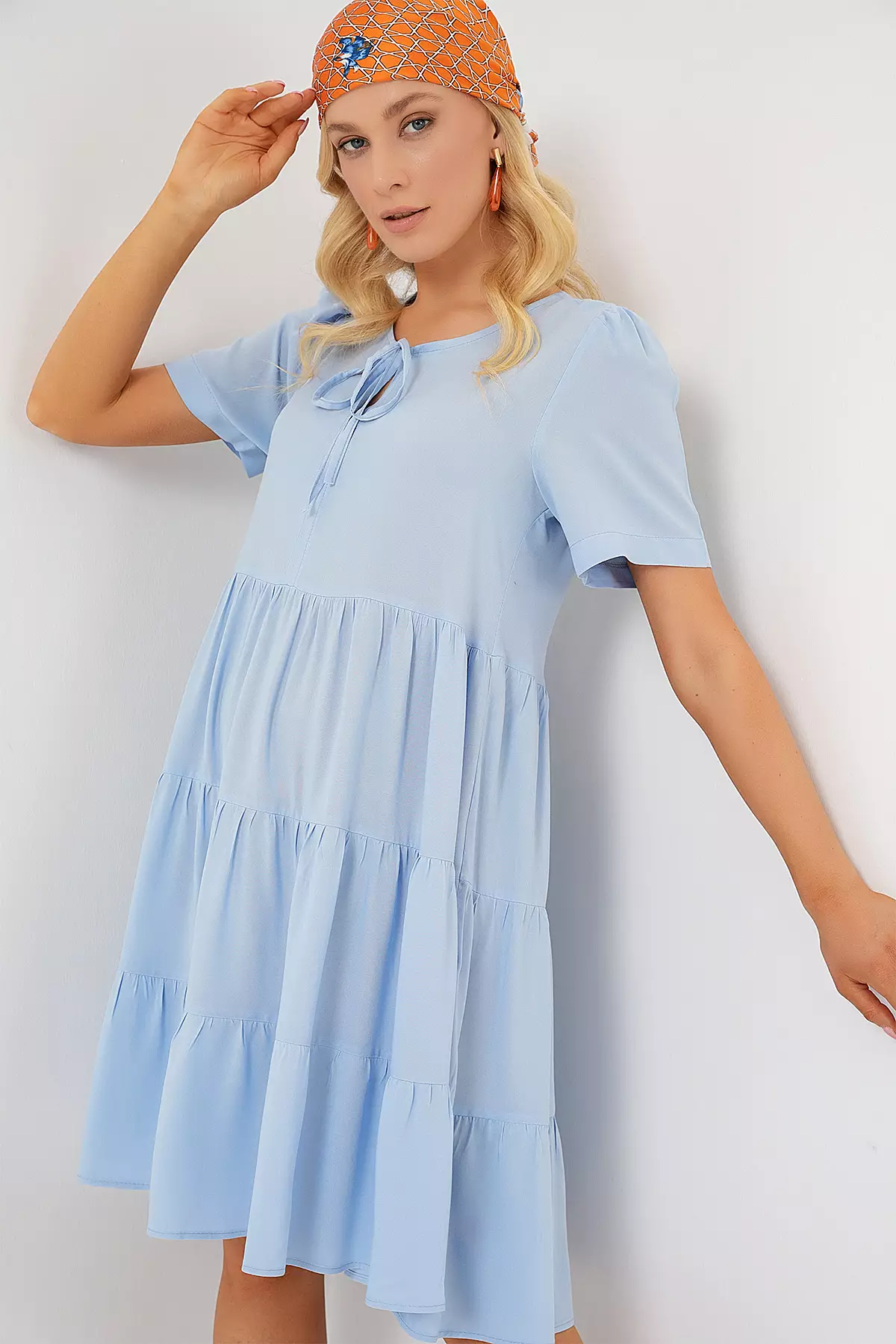 Viscose Knee Length Dress