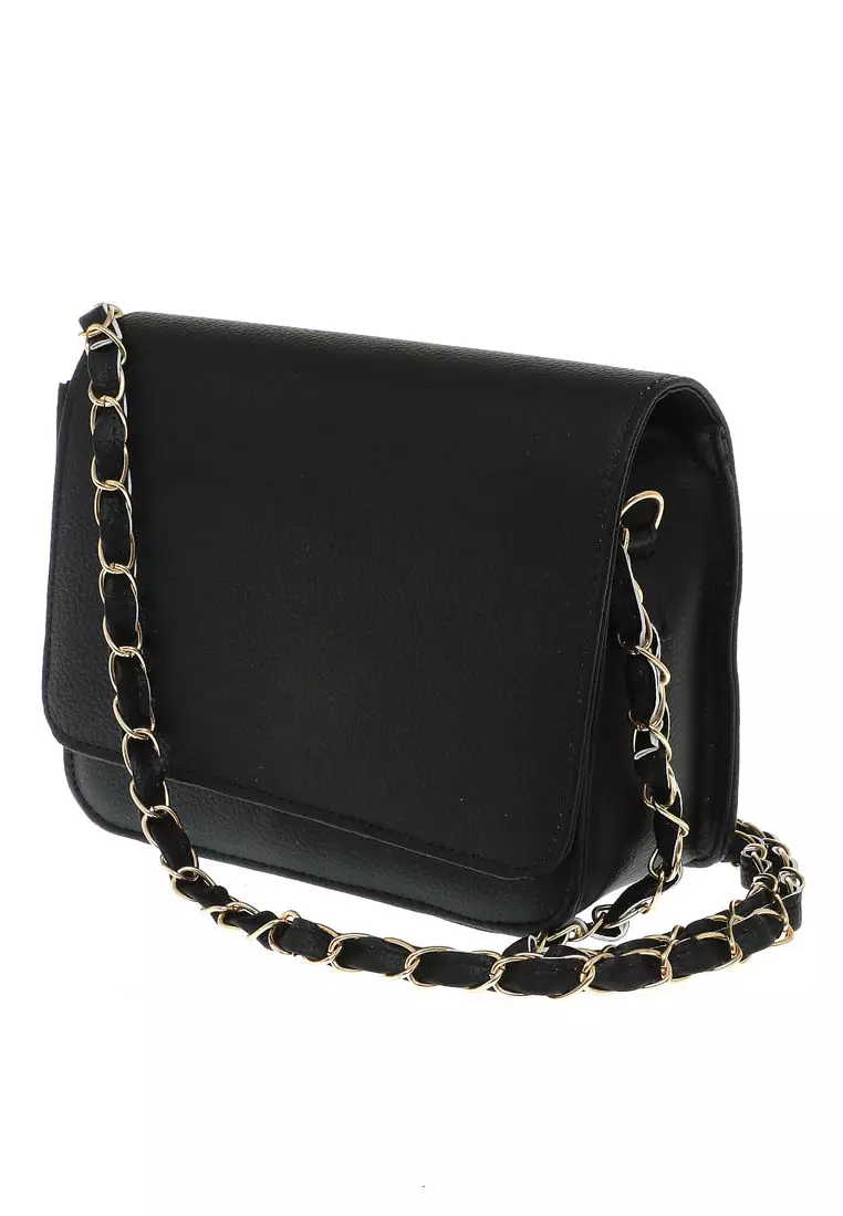 Caxia Slingbag Woman Casual Design Simple Tas Slempang Premium Quality - Black