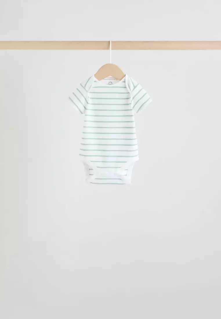Short Sleeve Baby Bodysuits 5 Pack