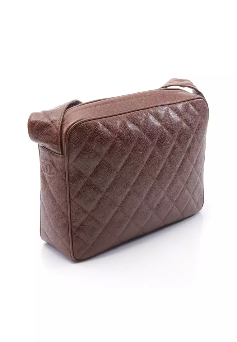Buy Chanel Pre-loved CHANEL matelasse Shoulder bag Caviar skin Brown gold  hardware vintage Online