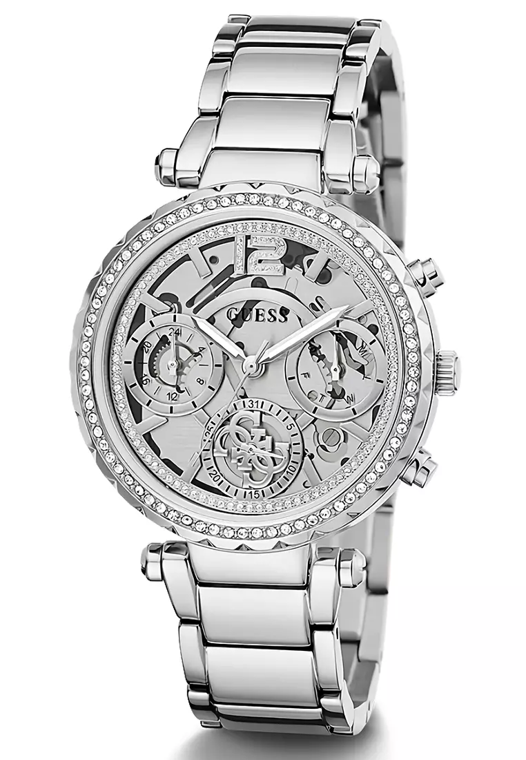Guess GW0403L1 Jam Tangan Wanita Silver Stainless Steel Bracelet