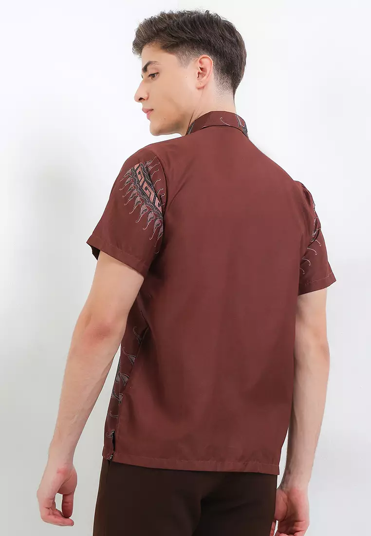 Kamandaka Kemeja Batik Exclusive Premium Pria Casual Modern Lengan Pendek