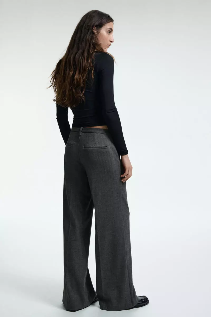 Wide tailored trousers