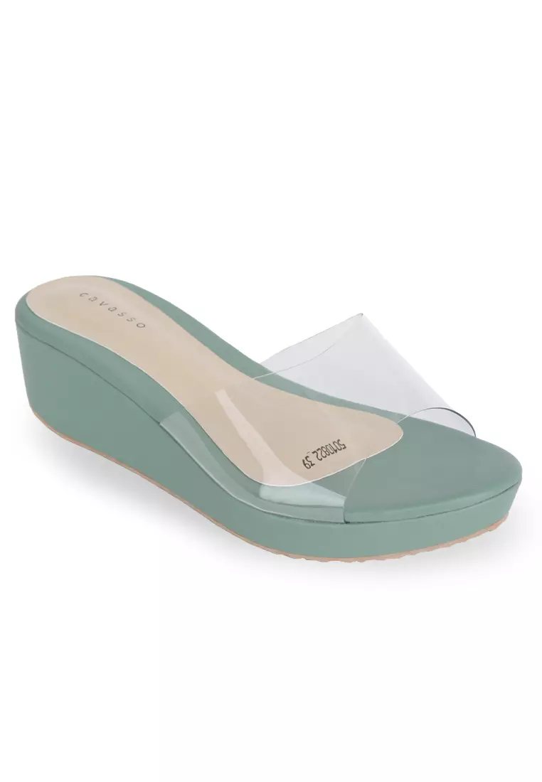 Cavasso Sonya Wedges Green