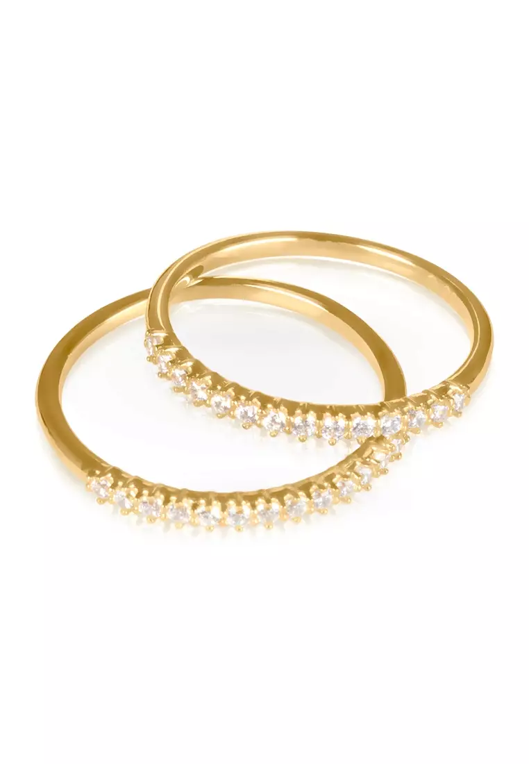 Half Eternity Band 14k Gold