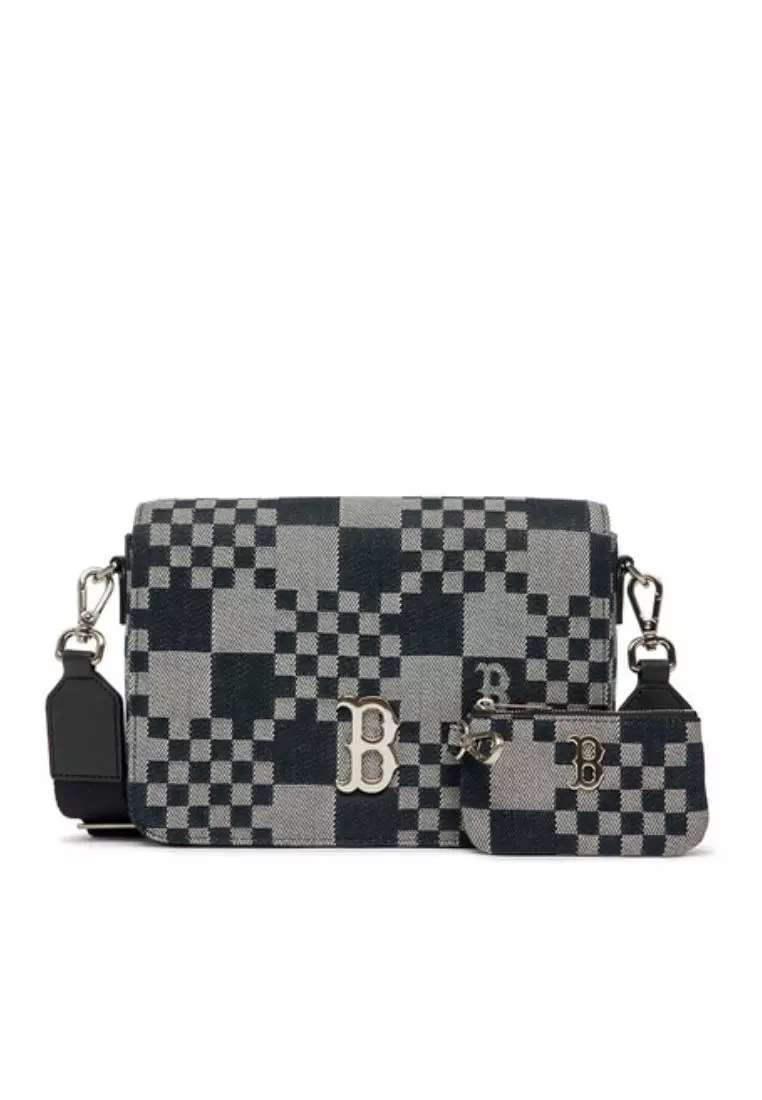 MLB Classic Monogram Jacquard Boston Bag S NY Yankees Black