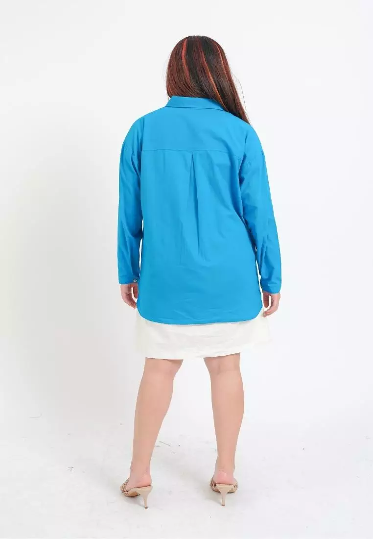 Plus Size Shirt Rui Turquoise