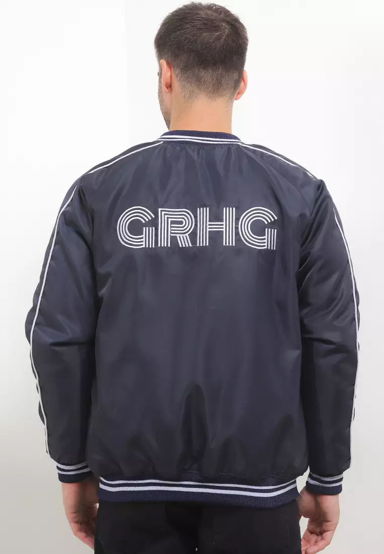 GRAHANGGRA Jaket Bomber Varsity Haycle - Navy Blue