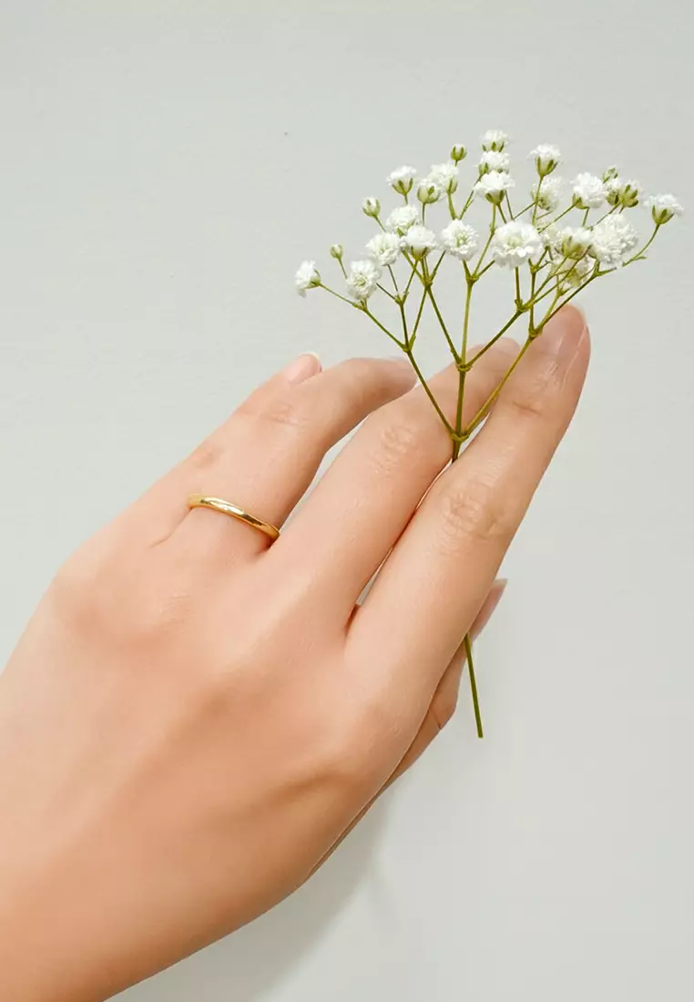 Camille Minimal Stacker Ring in Gold