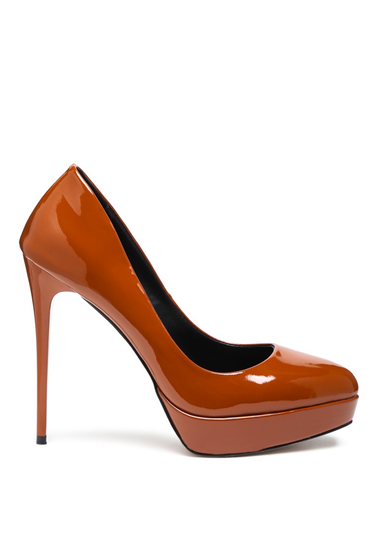 FAUSTINE High Heel Dress Shoe in mocca